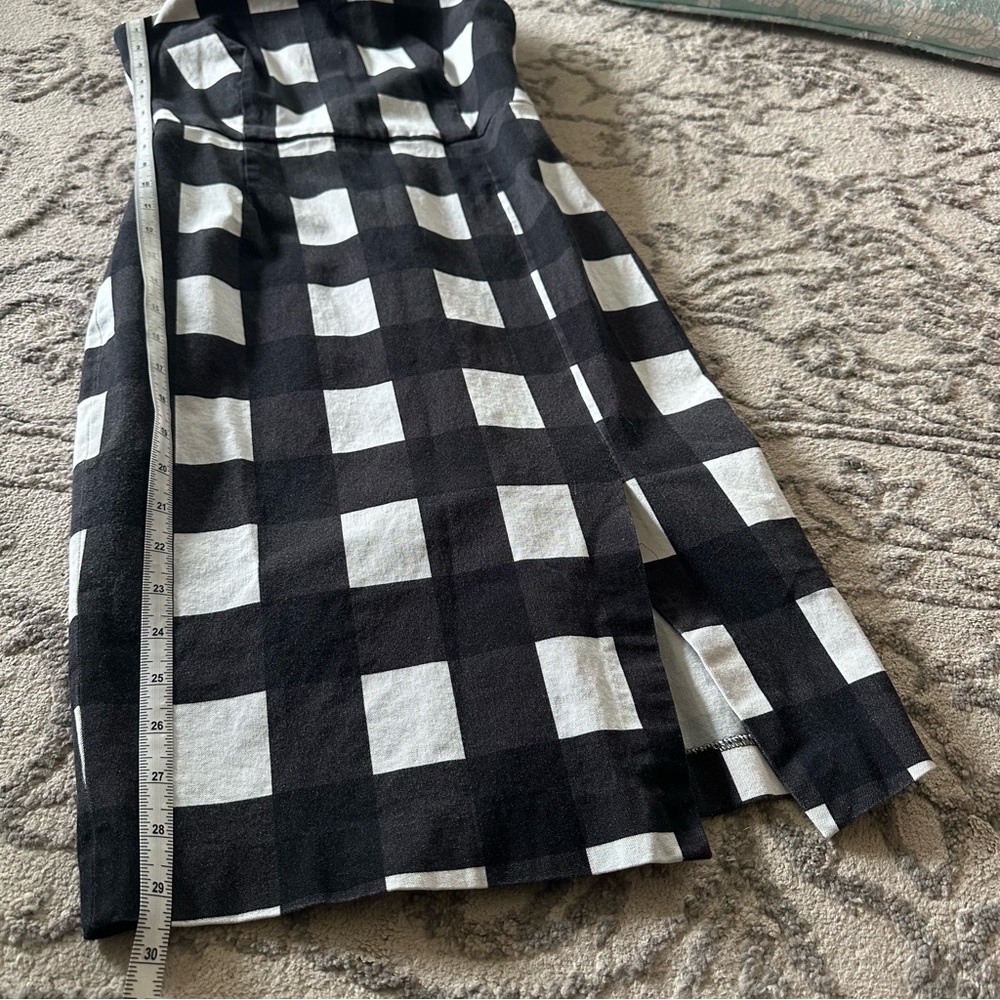 Banana Republic Black and White Halter Sheath Midi Dress - Picture 12 of 15